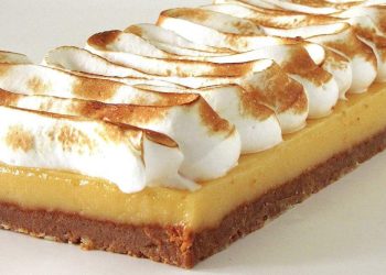 Tarte au citron meringuée sur fond de spéculoos