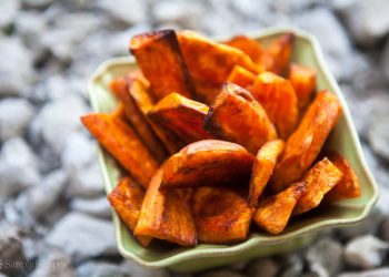 Frites de patates douces au four