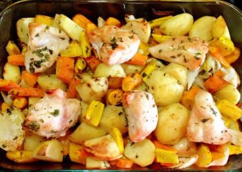 Recette poulet carotte pomme de terre au four