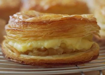 Tarte aux pommes à la crème pâtissière