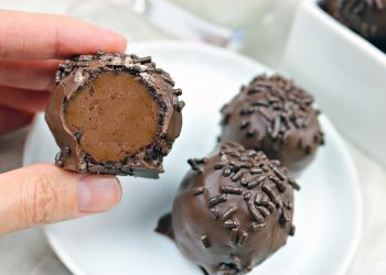 Bombes à café glacé enrobées de chocolat