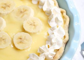 Tarte facile à la crème de banane