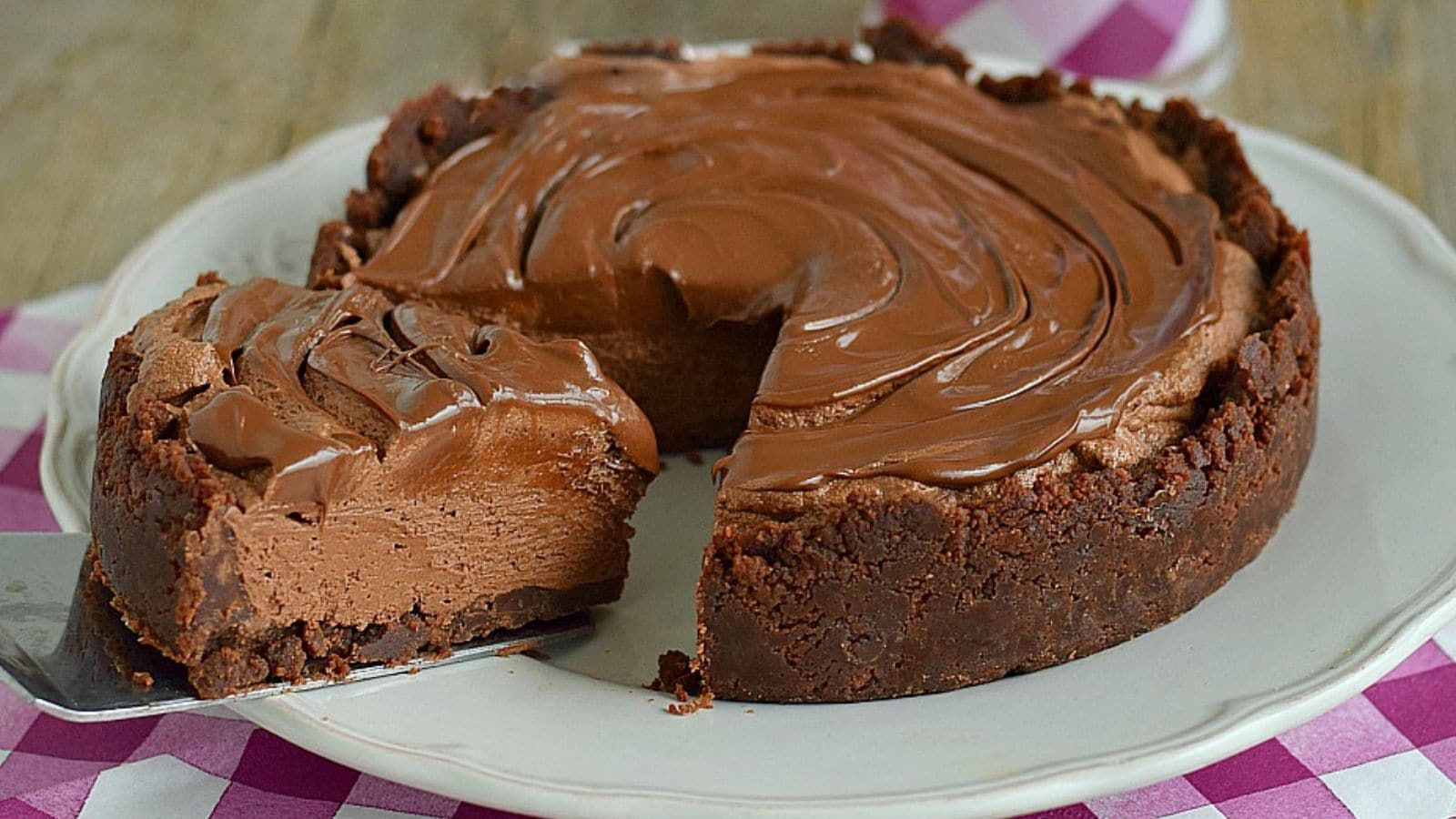 Cheesecake au chocolat noir sans cuisson