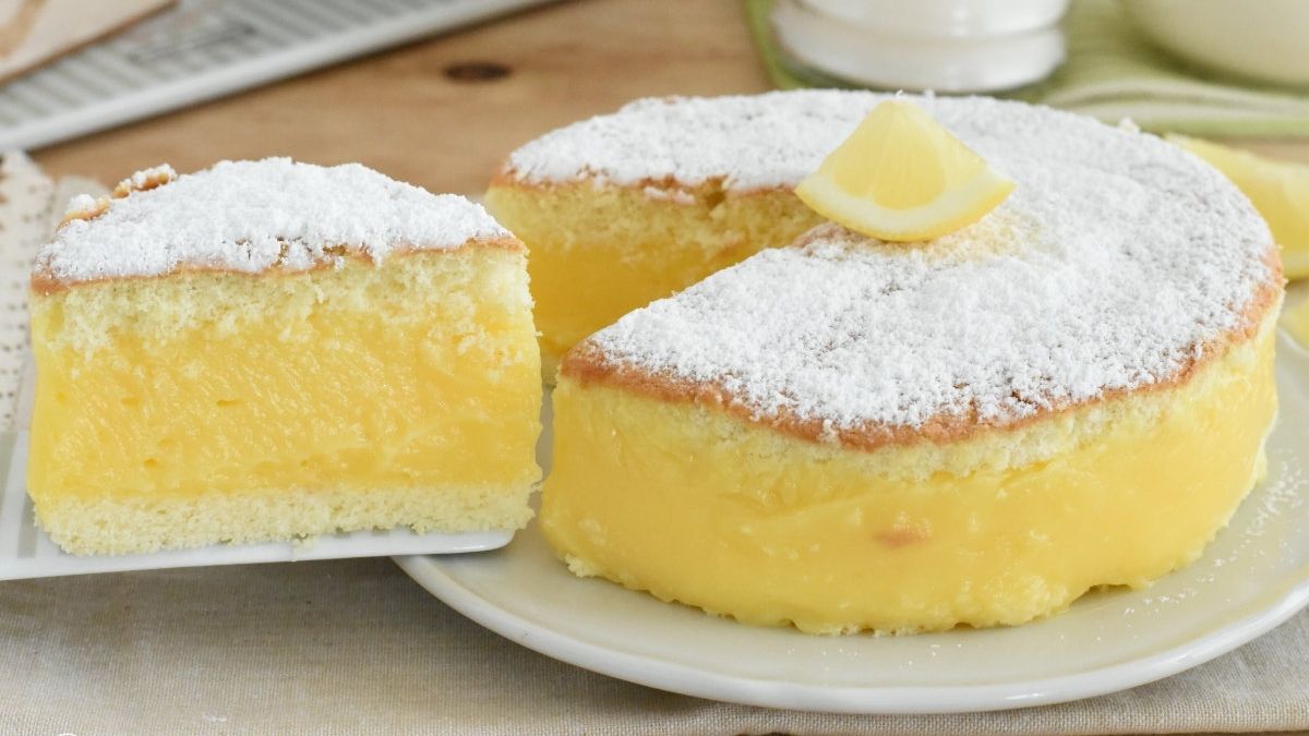 Gâteau magique et crémeux au citron