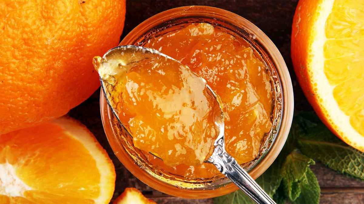 Confiture d'oranges et pommes sans sucre