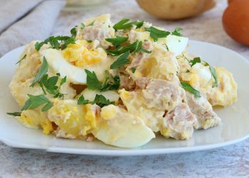 salade de pommes de terre au thon et œufs