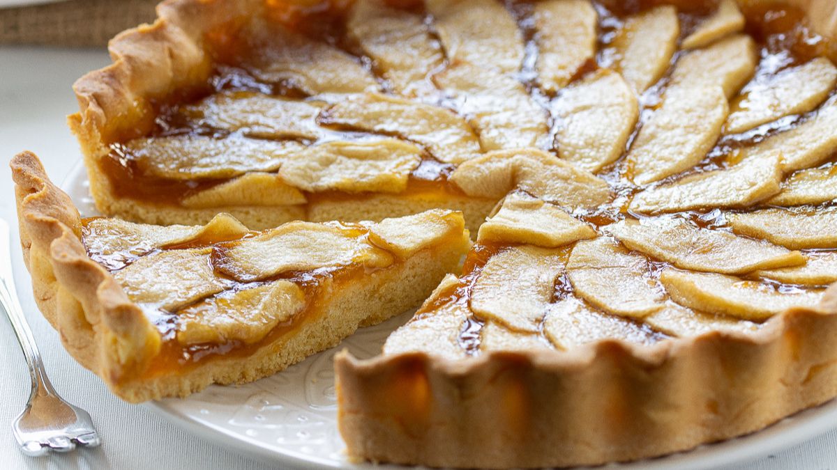 tarte aux pommes et confiture facile