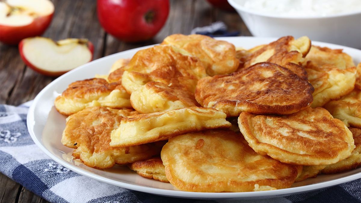 mini pancakes aux pommes