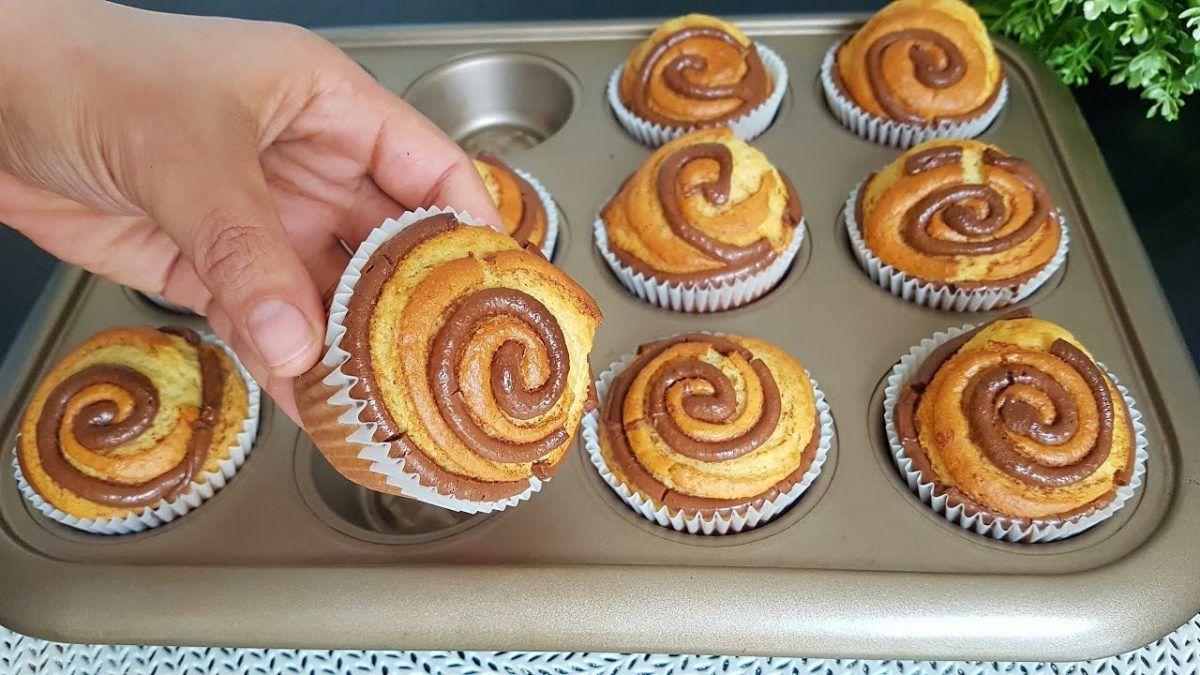 muffins spirale à la banane