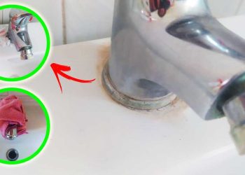 Comment retirer les traces autour des robinets du lavabo grâce à cette méthode ?