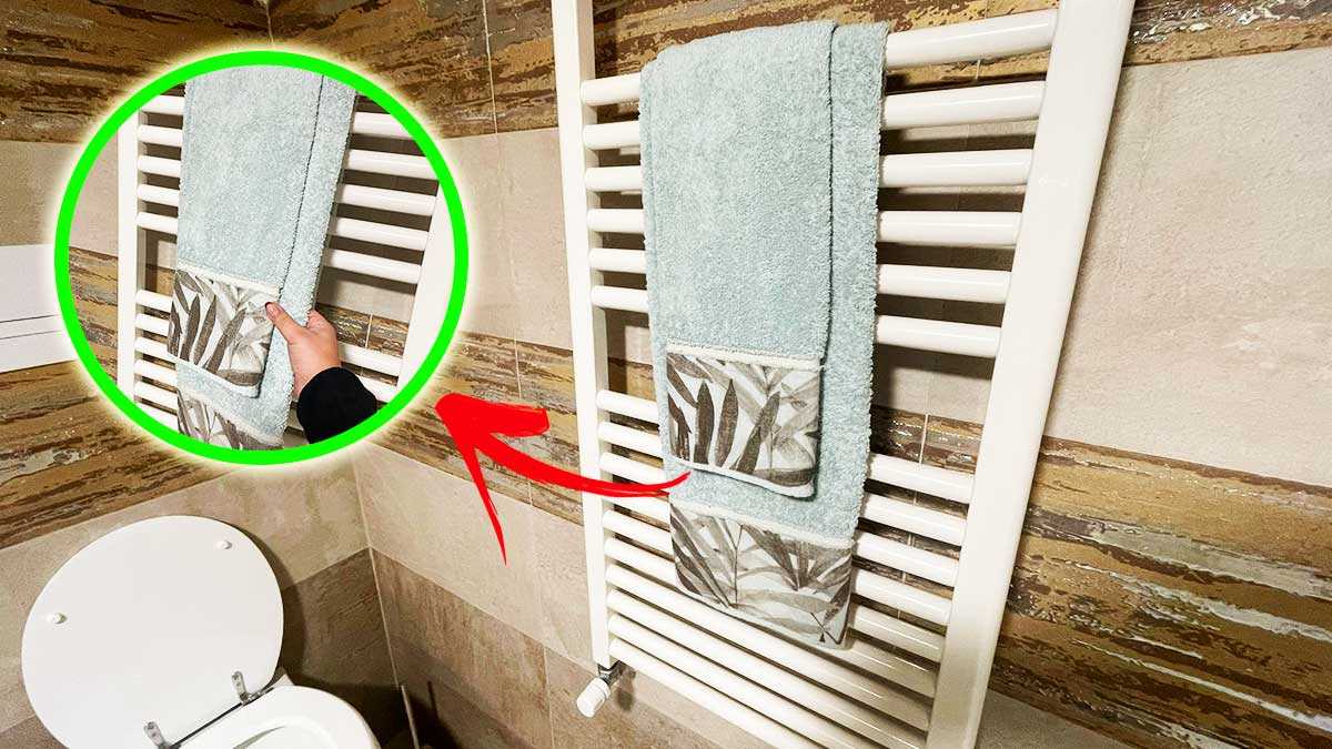 Parfumez votre salle de bain en 5 minutes simplement en mettant une serviette sur le radiateur