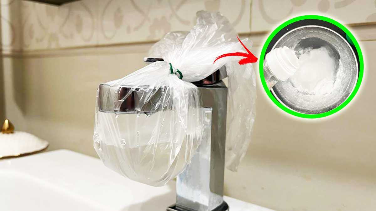 Connaissez-vous la méthode du sac pour retirer le calcaire incrusté dans les robinets ?