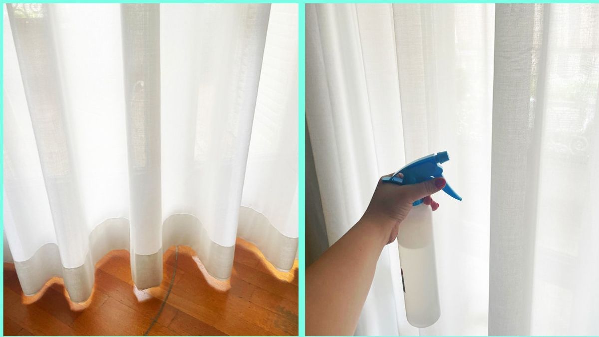 Méthode efficace pour défroisser les rideaux après lavage