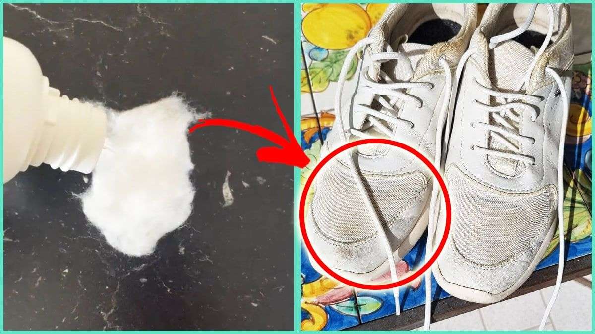 peroxyde d’hydrogène pour retrouver des chaussures blanches