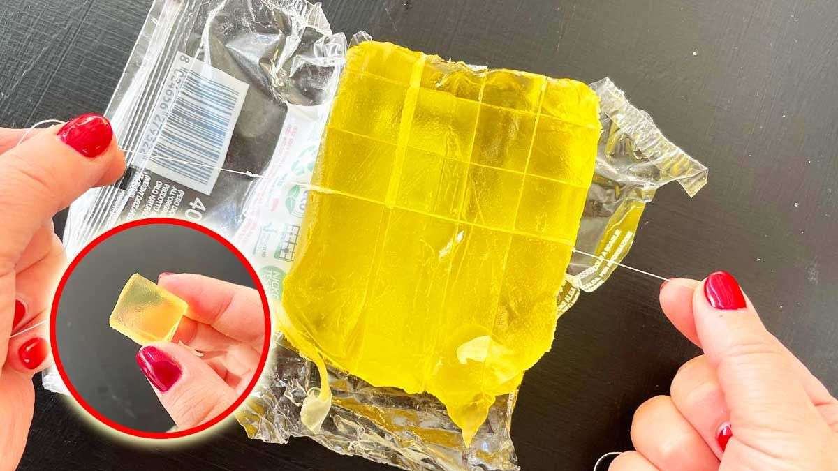 Comment découper une barre de savon jaune