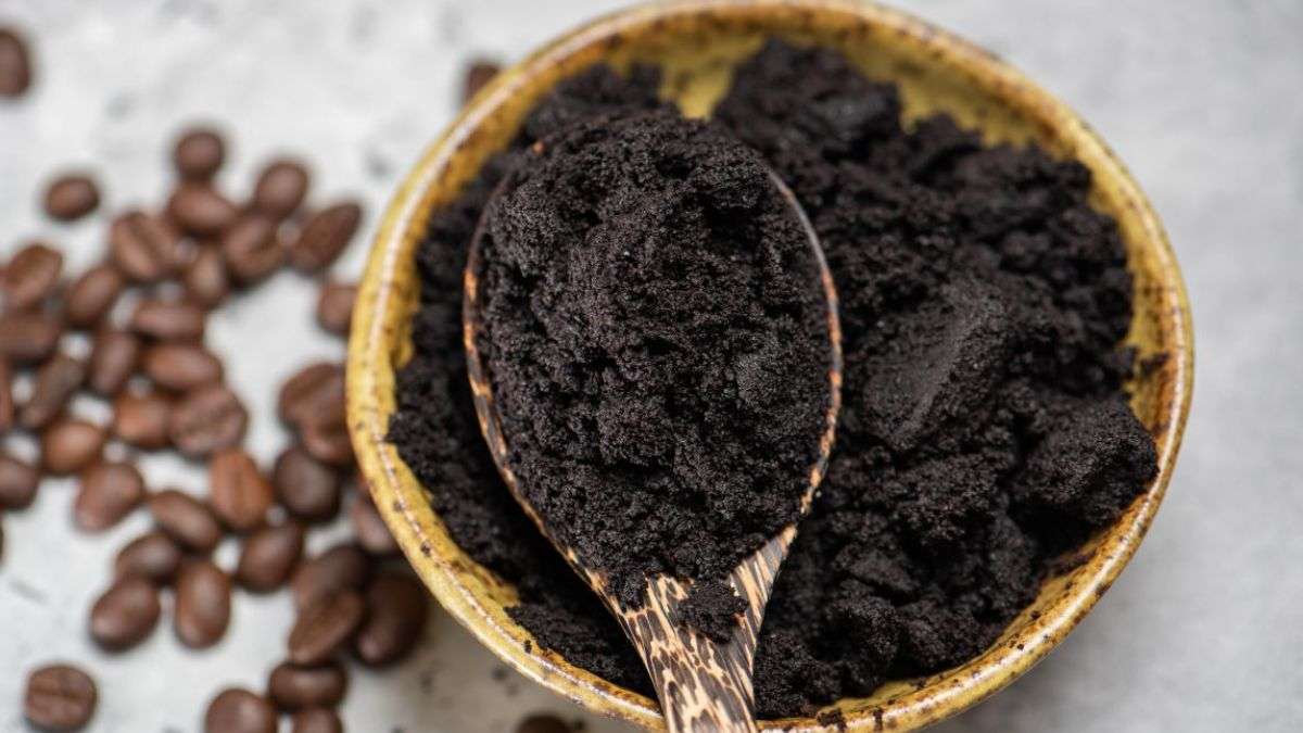 marc de café dans un coin de votre maison pour éloigner les fourmis