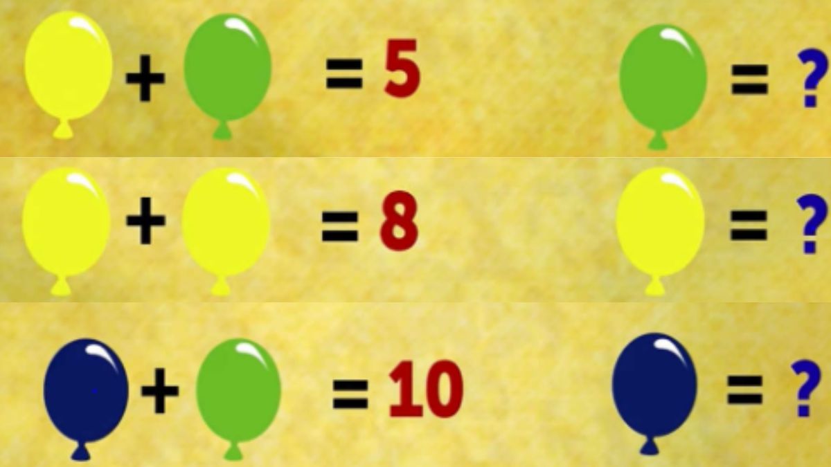 Casse-tête pour les génies : Trouvez la valeur des ballons en 9 secondes !
