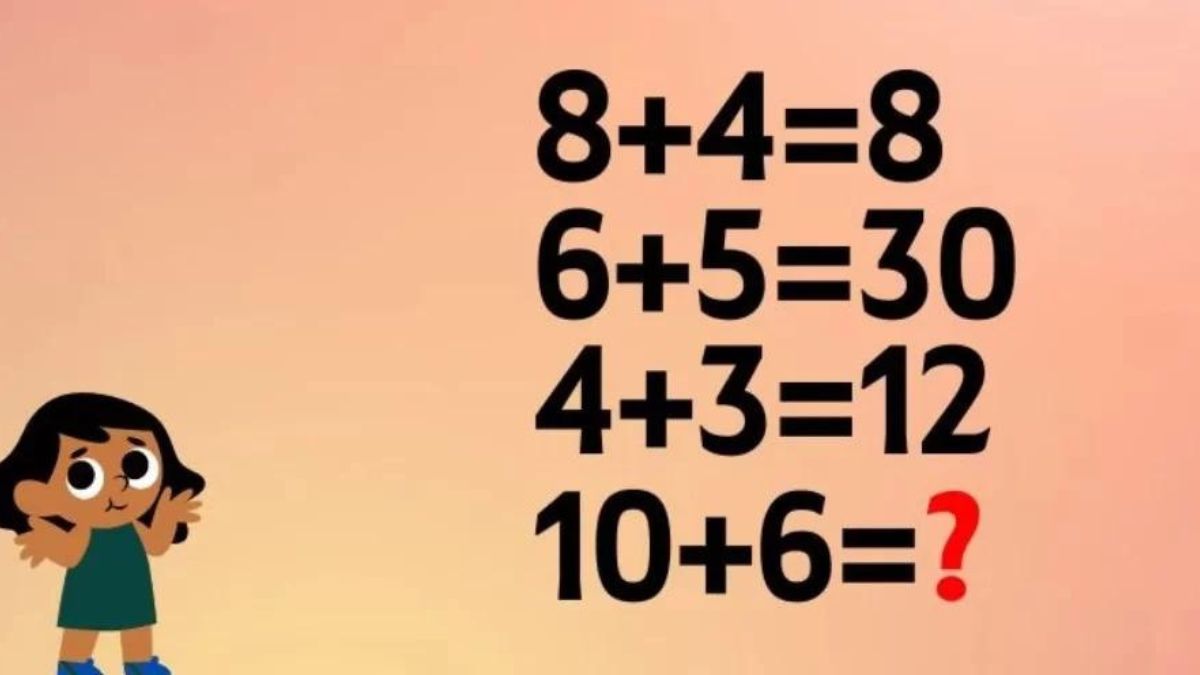 si 8+4=8, 6+5=30, 4+3=12, 10+6= ?