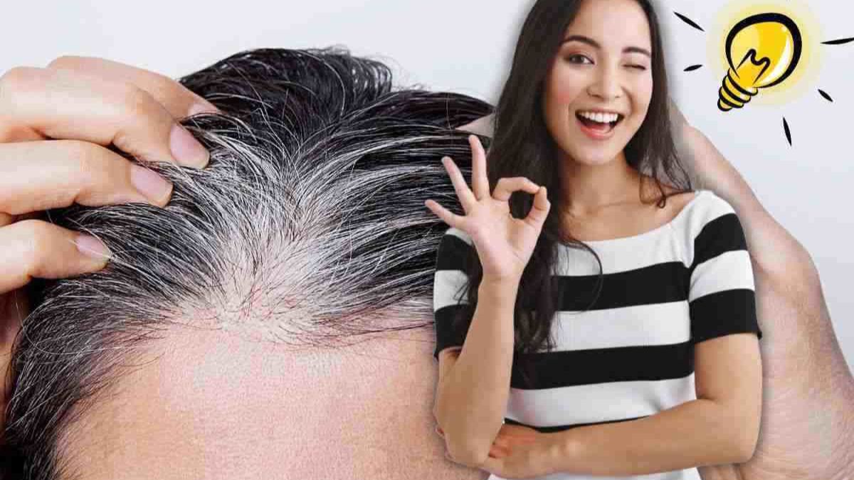 Masquer les cheveux gris sans colorants