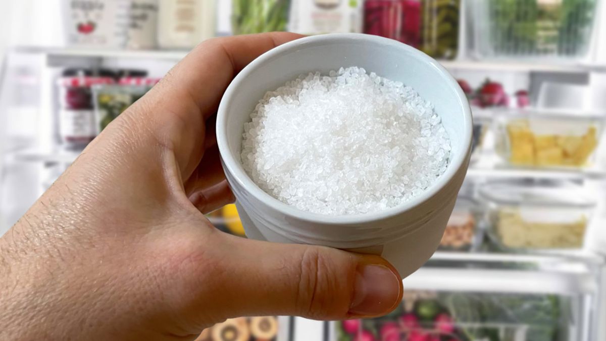 sel dans son réfrigérateur
