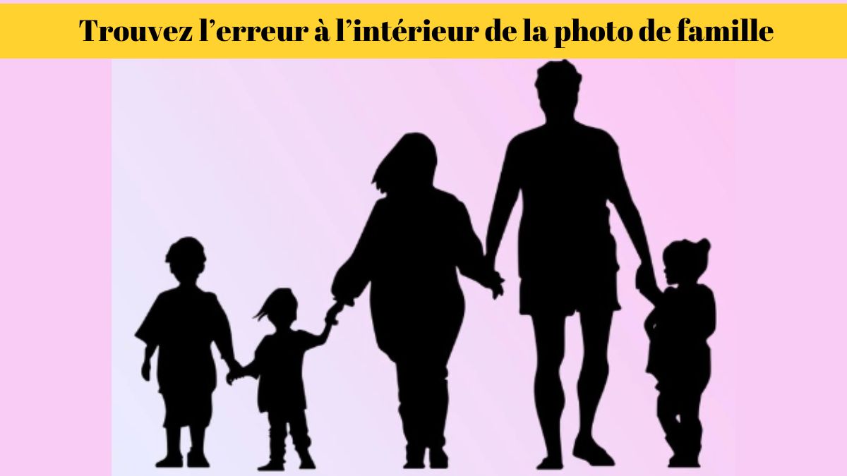 Casse-tête pour le test de QI : pouvez-vous repérer l’erreur à l’intérieur de la photo de famille en 11 secondes ?