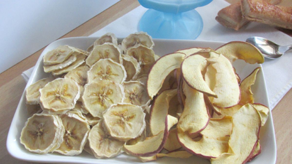 chips de pommes et de bananes