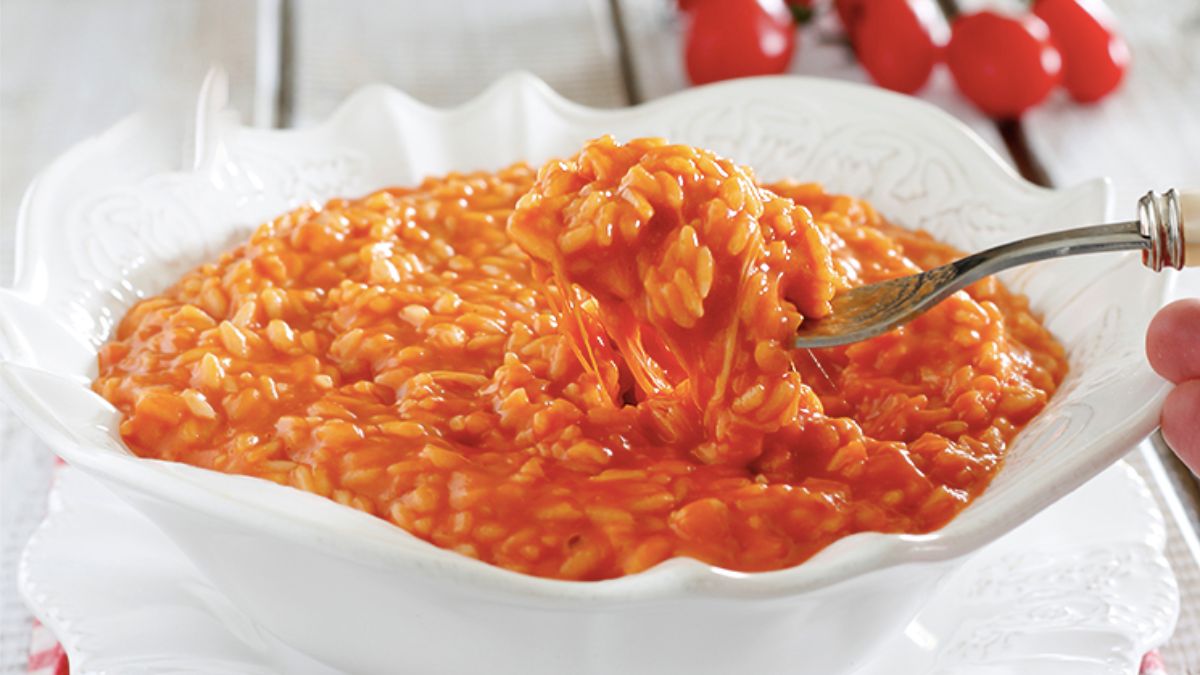 risotto tomate-mozzarella