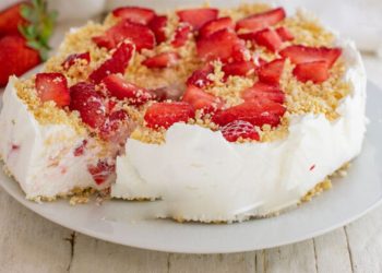 crumble cheesecake aux fraises