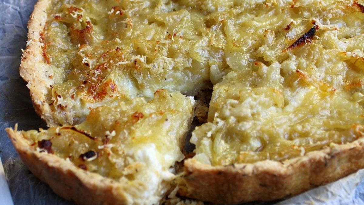 quiche aux oignons et au fromage