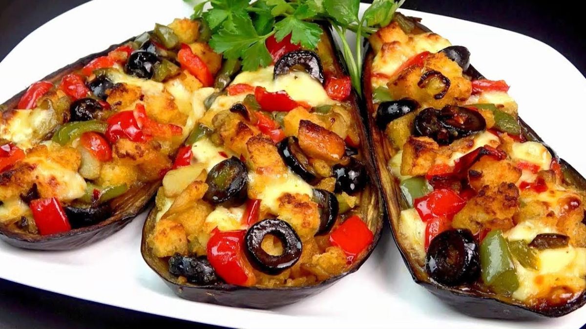 aubergines farcies végétariennes