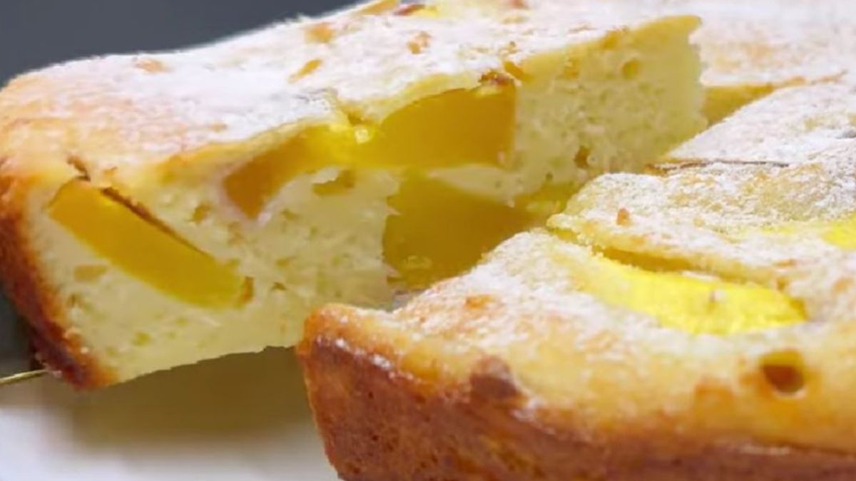 gâteau de pêche à la ricotta