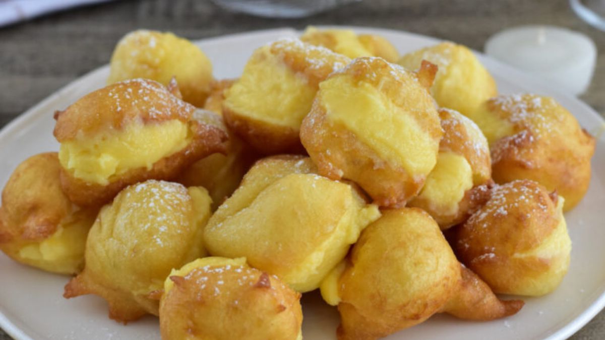 beignets à la crème pâtissière