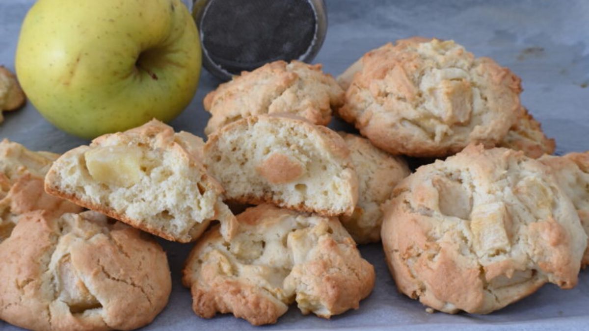 biscuits crousti-moelleux aux pommes  