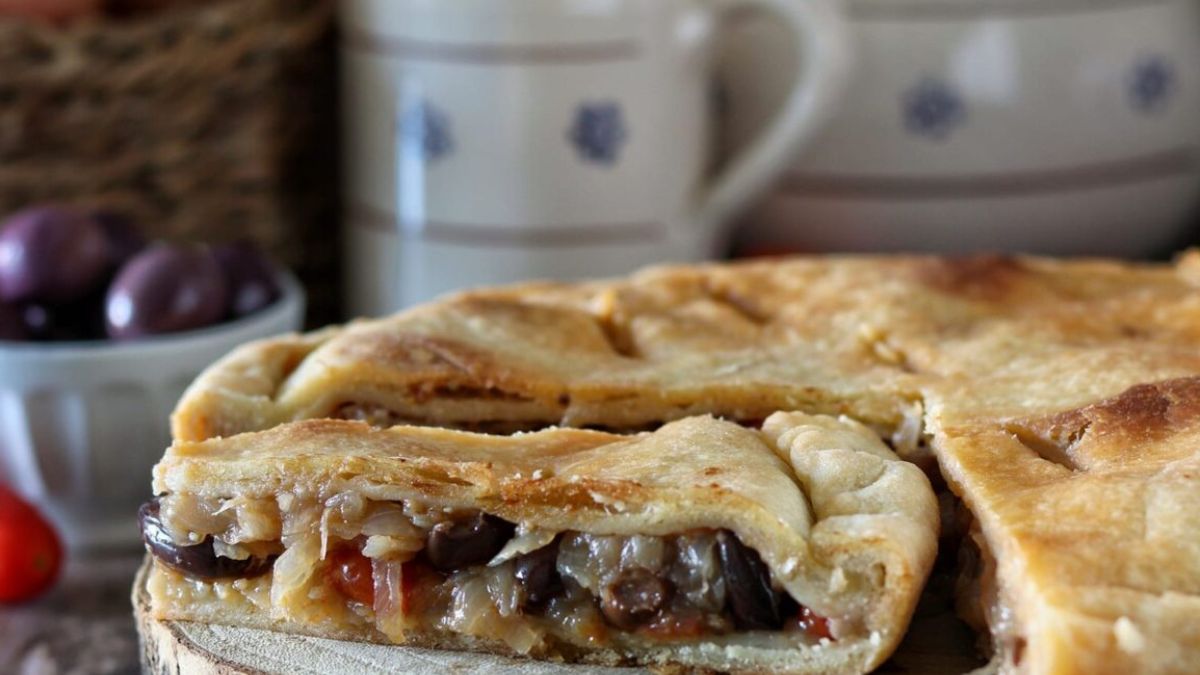 tarte aux oignons et aux olives