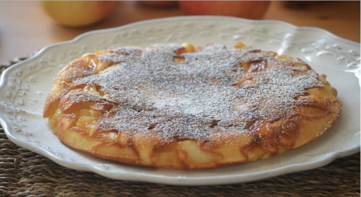 Gâteau aux pommes à la poêle