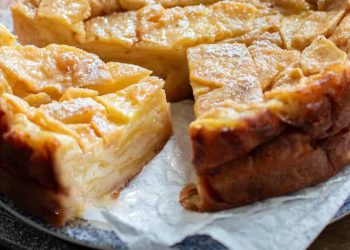 gâteau aux pommes crémeux