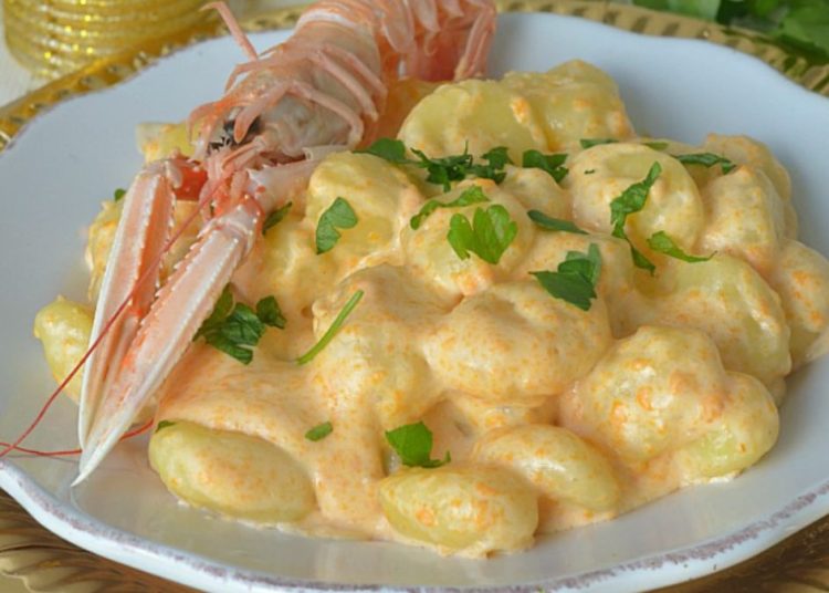 gnocchis à la crème de langoustines